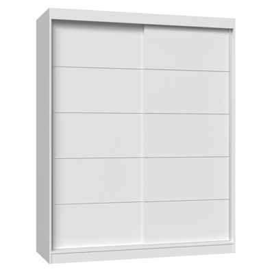 PAOLO - Armoire à 2 portes coulissantes - Penderie L 160 cm - Dressing de chambre 2 portes