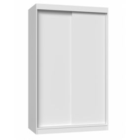 PAOLO - Armoire penderie à 2 portes coulissantes - Largeur 120 cm - Dressing de chambre 2 portes