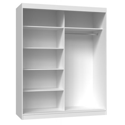 PAOLO - Armoire penderie à 2 portes coulissantes - Largeur 160 cm - Dressing de chambre 2 portes
