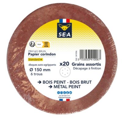 Rouleau Papier Corindon Leman - 120 Mm X 25 M, Grain 120 - Idéal Pour Poncer Bois Et Métal