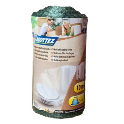 Papier bulle transparent Mottez rouleau L. 10 m x l.33 cm