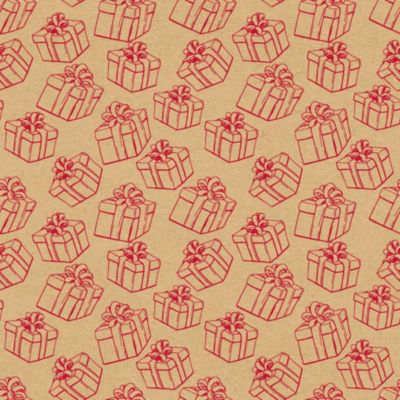 Papier cadeau 4c kraft 500x70 cm - feeric lights & christmas