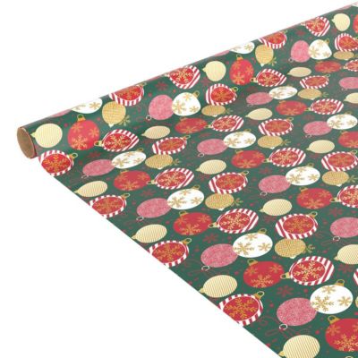 Papier cadeau traditionnel 1000x100cm assorti - feeric lights & christmas