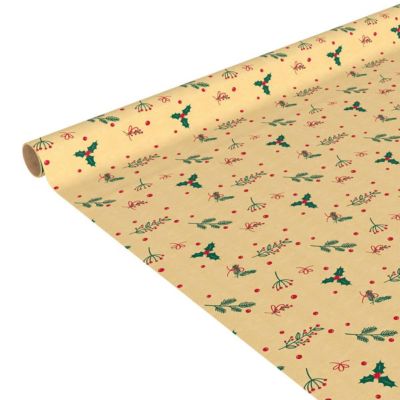 PAPIER KDO 4C KRAFT 500X70CM- Black- Atmosphera
