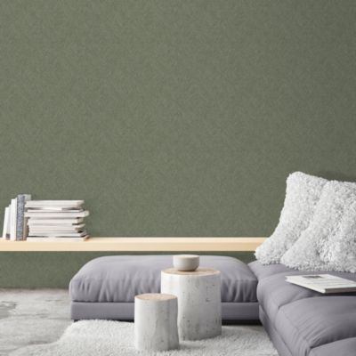 Papier peint à motif vinyle intissé Danakil vert sauge 53 cm GoodHome