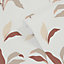 Papier peint à motif vinyle intissé Pondo blanc et rouge foncé 53 cm GoodHome