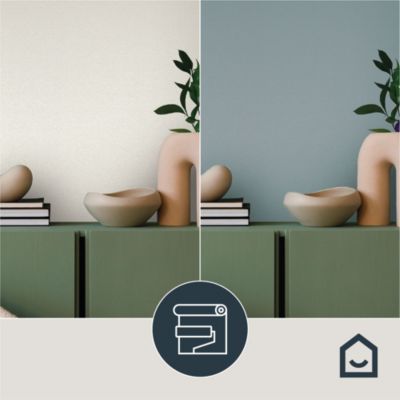 Papier peint à peindre vinyle intissé texturé blanc L. 2500 x l. 106 cm — free download