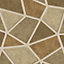 Papier peint architecture intissé triangle métal doré
