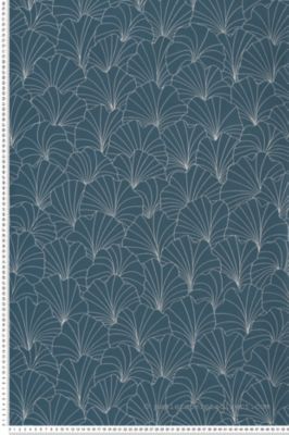 Papier peint Art Déco Bleu Les Essentiels Lutèce