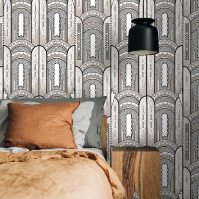 Papier peint art déco à motifs géométriques - 510x260 cm (l x h)