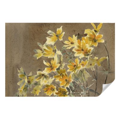 Papier Peint Autocollant Wallfluent 104x70 cm Bouquet Ensoleillé Pour Les Amoureux De La Nature Et De L'art