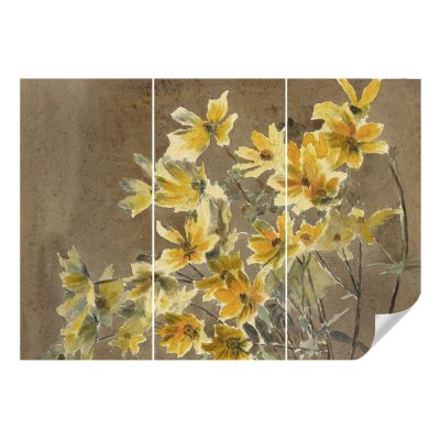 Papier Peint Autocollant Wallfluent 312x219 cm Bouquet Ensoleillé Pour Les Amoureux De La Nature Et De L'art