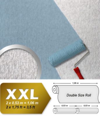 Papier peint blanc non-tissé à peindre texturé fine rayure EDEM 80374BR60