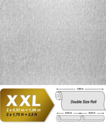 Papier peint blanc non-tissé à peindre texturé fine rayure EDEM 80374BR60