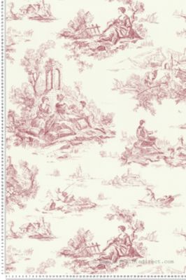 Papier peint Classique Rouge Les Essentiels Lutèce