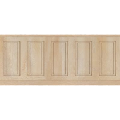 Papier peint découpé préencollé, soubassement, bois chêne clair, boiserie murale, raccordable, 83 cm X 195 cm