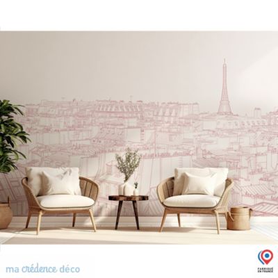Papier peint Dessin Paris - Intissé - 300 cm - 280 cm - MaCrédenceDéco