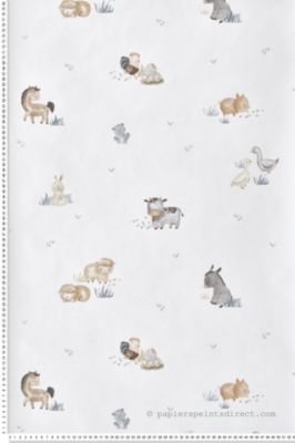 Papier peint Enfant Bleu Babyland 2 Lutèce
