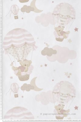 Papier peint Enfant Rose Babyland 2 Lutèce