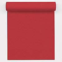 Papier peint expansé sur intissé AS Création Paillette uni rouge