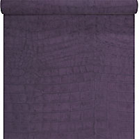 Papier peint expansé sur intissé Lutèce Croco violet
