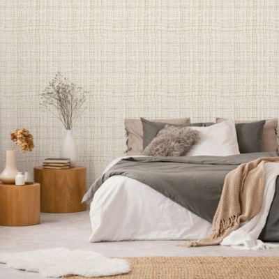 Papier peint expansé sur intissé tissage Abaca rabane vert L.1005 x l.53cm Lutèce