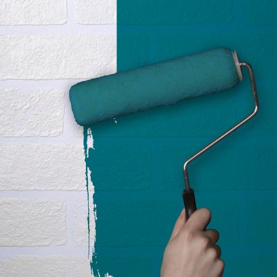 Papier peint expansé vinyle sur intissé à peindre effet brique L.1000 x l.52 cm GoodHome Rewia