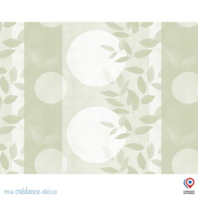 Papier peint Feuilles et géométrie 2 - Intissé - 200 cm - 280 cm - MaCrédenceDéco