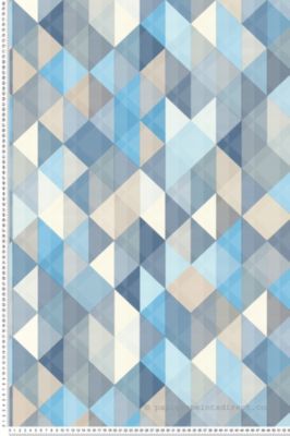 Papier peint Géométrique Bleu Spot 4 A.S. Création