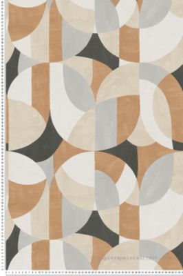 Papier peint Géométrique Marron French Affair A.S. Création