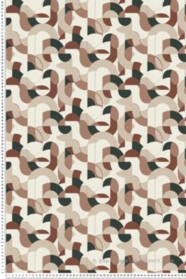 Papier peint Géométrique Marron Guy Laroche Lutèce