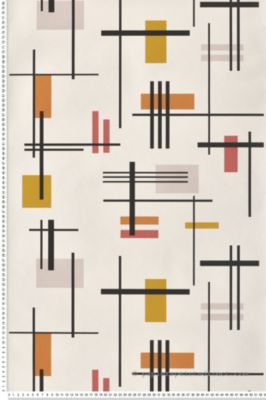 Papier peint Géométrique Terracotta Les Essentiels Lutèce