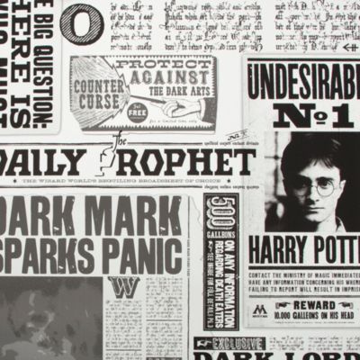Papier peint panoramique Harry Potter Poudlard dark