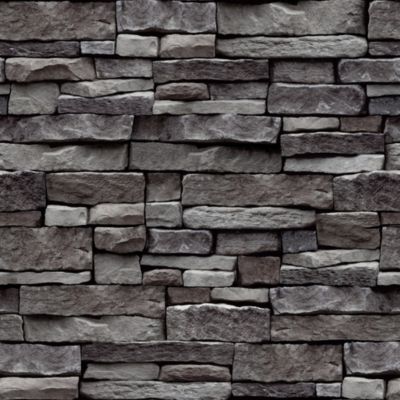Papier peint imitation brique Arrou ardoise