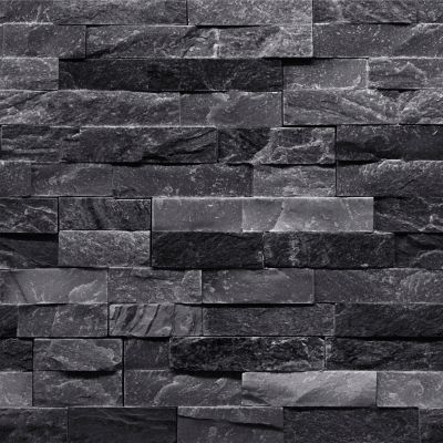Papier peint imitation brique vinyle sur intissé Jori GoodHome noir