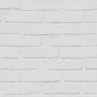 Papier peint imitation brique vinyle sur intissé Luynes GoodHome blanc