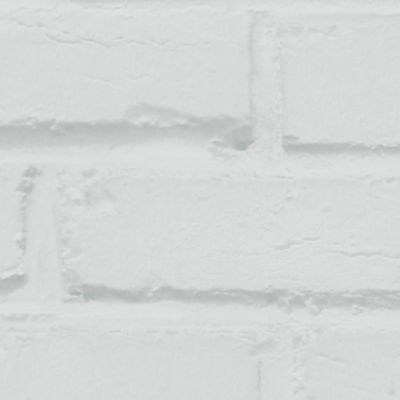 Papier peint imitation brique vinyle sur intissé Luynes GoodHome blanc