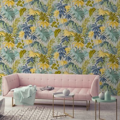 Papier peint intérieur Tropical blanc 53 cm