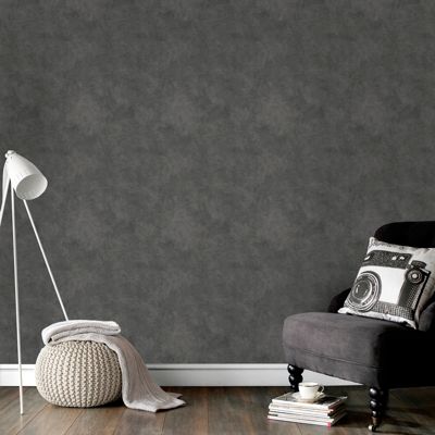 Papier peint intissé Béton ciré 1005 x 52cm Gris