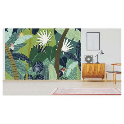 Papier peint intissé CACHE CACHE 400 x 270 cm (LxH) - Tapisserie murale panoramique XXL, Made in France par Scenolia