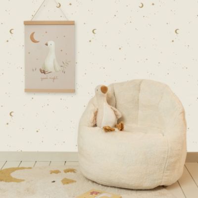 Papier peint intissé La lune et les étoiles 1000 x 53cm Beige, ocre