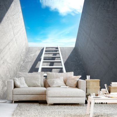 Papier peint intissé panoramique 3d et perspective escape to the sky 150x105 cm