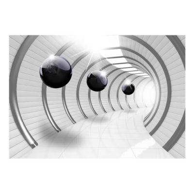Papier peint intissé panoramique 3d et perspective futuristic tunnel ...
