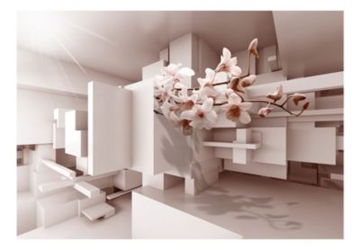 Papier peint intissé panoramique 3d et perspective garden of future 200x140 cm