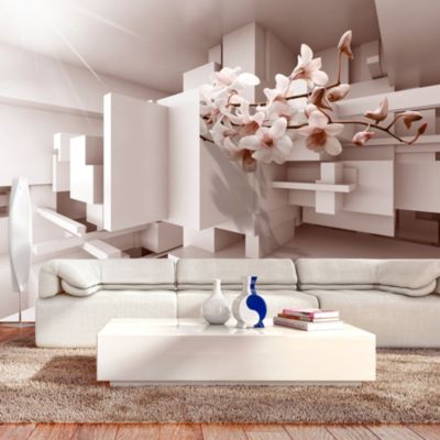 Papier peint intissé panoramique 3d et perspective garden of future 200x140 cm