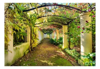 Papier peint intissé panoramique 3d et perspective pergola 350x245 cm