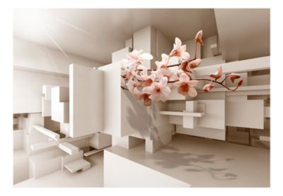 Papier peint intissé panoramique 3d et perspective urban botany 350x245 cm