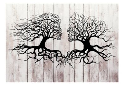 Papier peint intissé panoramique abstractions a kiss of a trees 250x175 cm