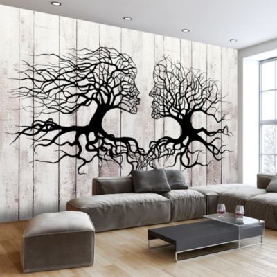 Papier peint intissé panoramique abstractions a kiss of a trees 250x175 cm