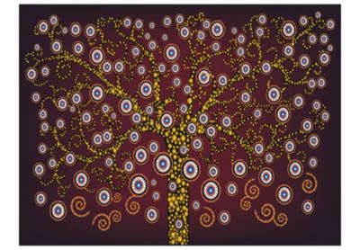 Papier peint intissé panoramique abstractions arbre (orient) 400x309 cm